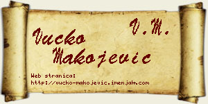 Vučko Makojević vizit kartica